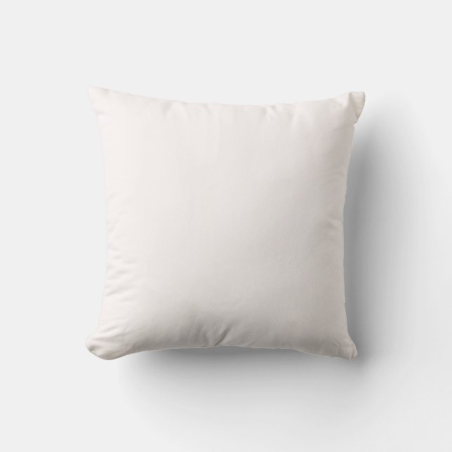 Snow White FFFAFA Solid Colour Design Cushion (Front)