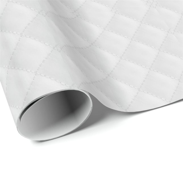 Snow White Quilt Pattern Wrapping Paper (Roll Corner)