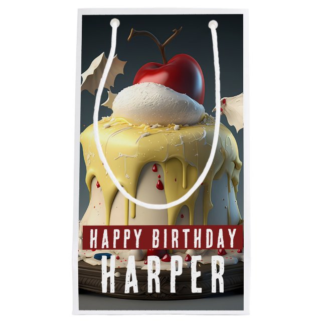 Snow White themed Birthday Small Gift Bag (Front)