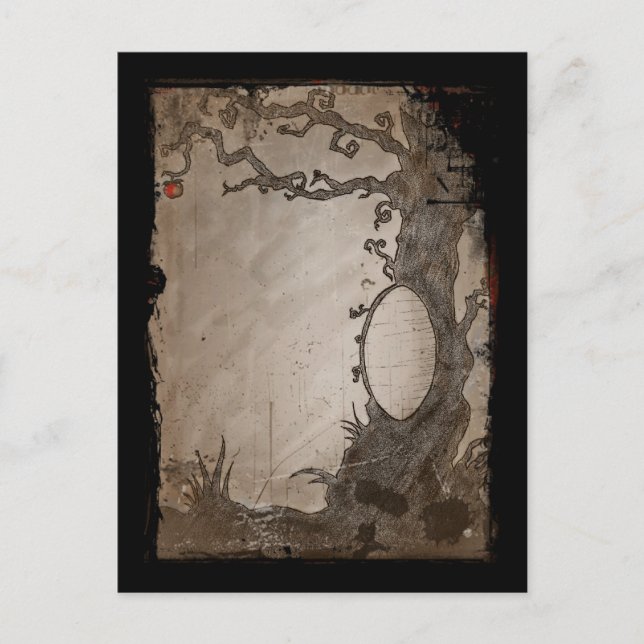 Snow White's Magic Mirror Tree Postcard (Front)