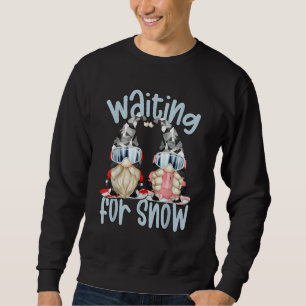 Snow Winter Saying For Gnome Couple Cute Snowboard Sweatshirt