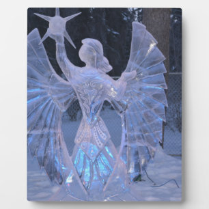 Snow Winter Sculpture  angel  Christianity Faith Plaque