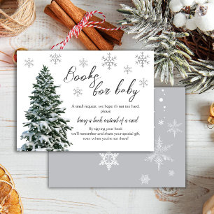 Snow Winter Tree   Books for Baby Enclosure Card