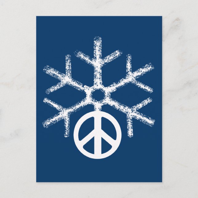 Snow with peace postcard (Front)