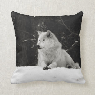 Snow Wolf Cushion