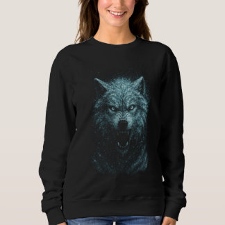 Snow wolf sweatshirt
