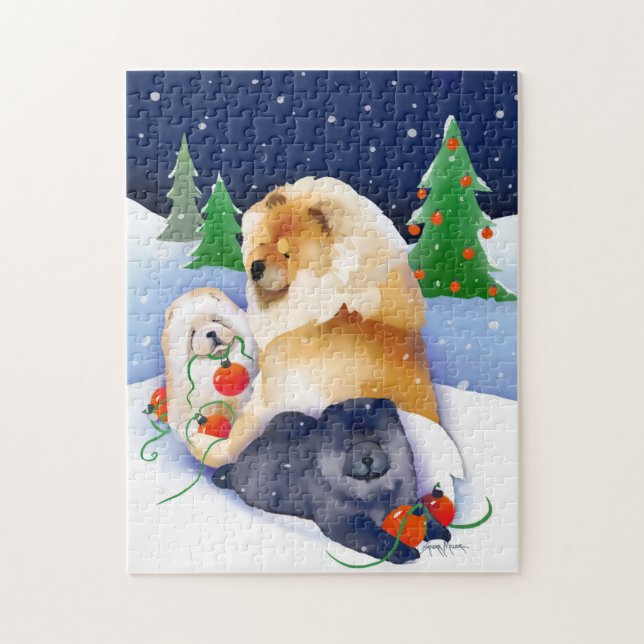 SNOWBABIES Chow 2020 Holiday puzzle (Vertical)