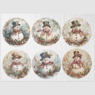 Snowball Coaster Rounds Tissue Paper