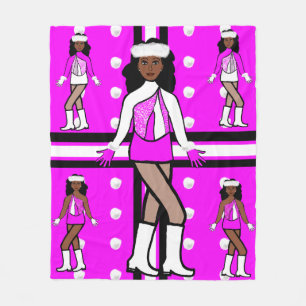 Snowball Dancer Pink Fleece Blanket