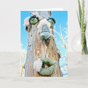 Snowball fight holiday card