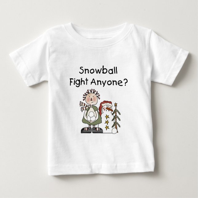 Snowball Fight Tshirts and Gifts (Front)
