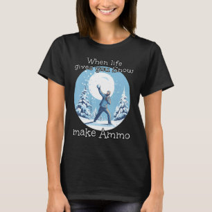 Snowball Fights with Ammo for funny Snowballer in T-Shirt