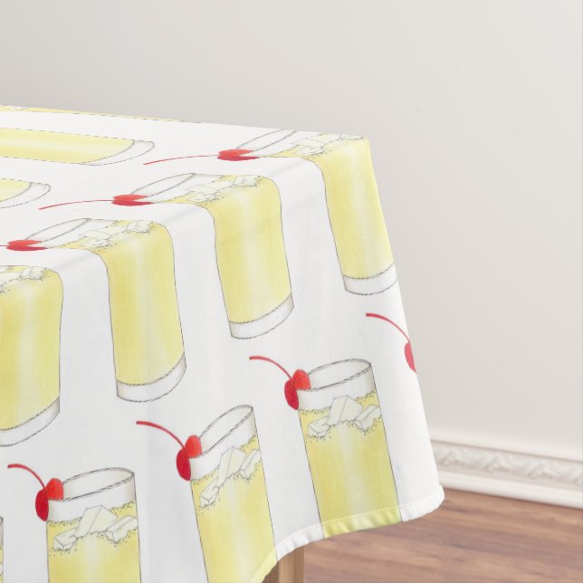 Snowball Snow Ball British Christmas Cocktail  Tablecloth (In Situ)