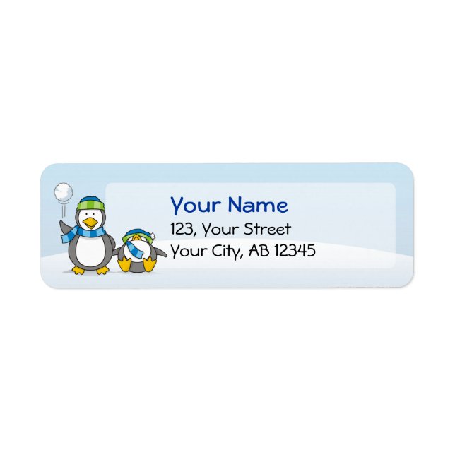 Snowballing penguins (Front)