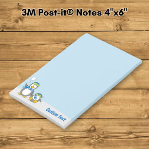 Snowballing Penguins Post-it Notes