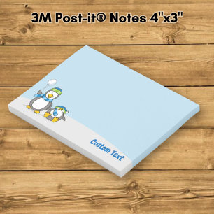 Snowballing Penguins Post-it Notes