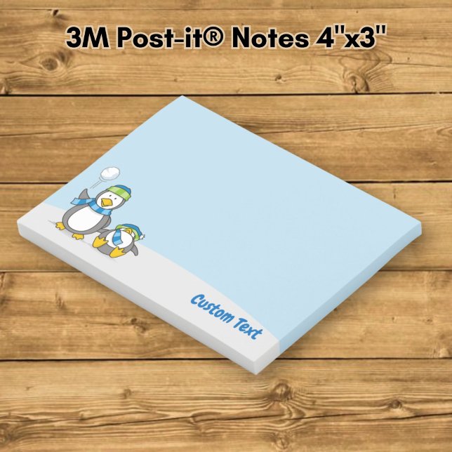 Snowballing Penguins Post-it Notes (Creator Uploaded)