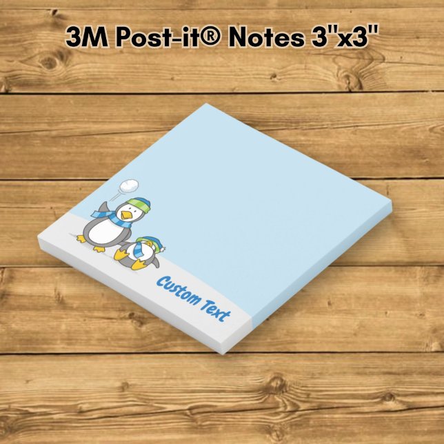 Snowballing Penguins Post-it Notes (Creator Uploaded)