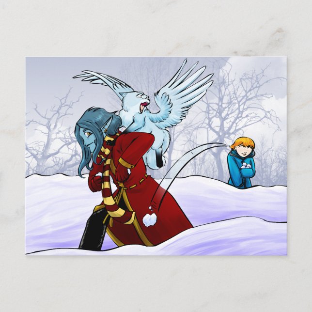 Snowballs! Postcard (Front)