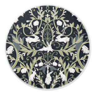 Snowbell Ghost Bunnies Ceramic Knob