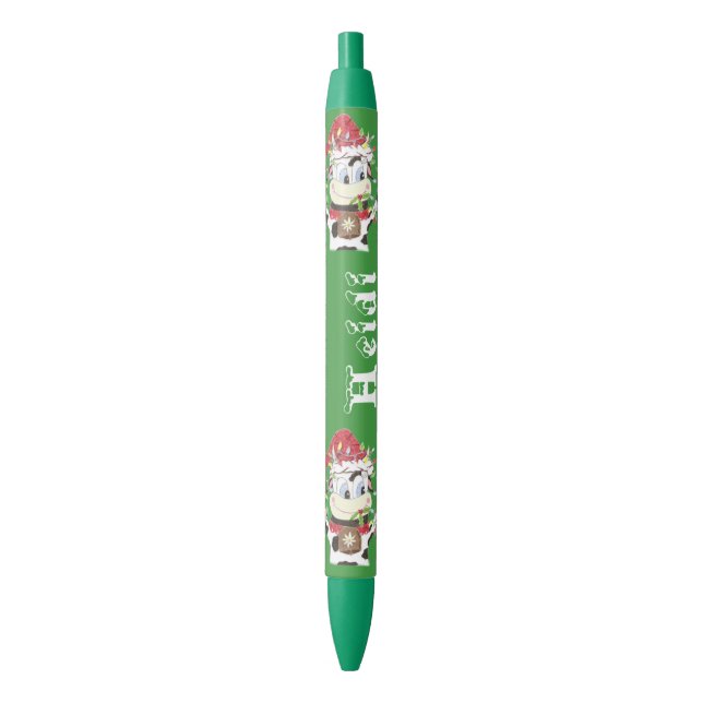 Snowbell personalised Xmas pen (Front Vertical)