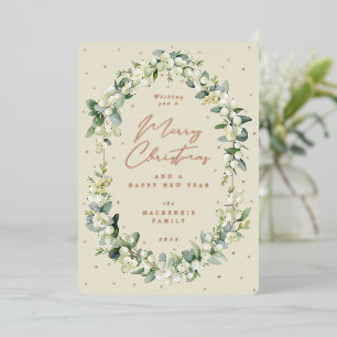 Snowberry + Eucalyptus Botanical Frame Christmas