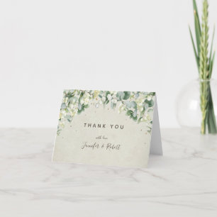 Snowberry+Eucalyptus Christmas Holiday Thank You Card