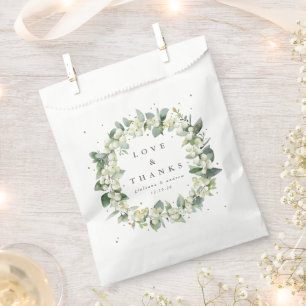 Snowberry+Eucalyptus Winter Wedding Favour Bags