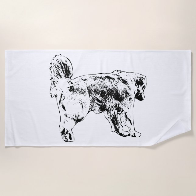 Snowbird Retriever Line Towel (Front)