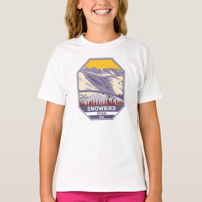 Snowbird Ski Area Winter Utah T-Shirt (Front)