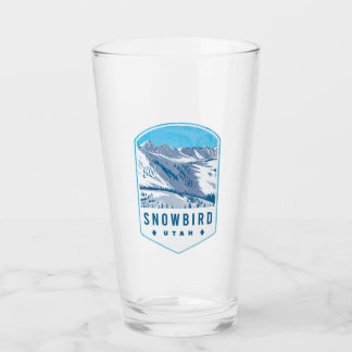 Snowbird Utah Ski Badge Glass