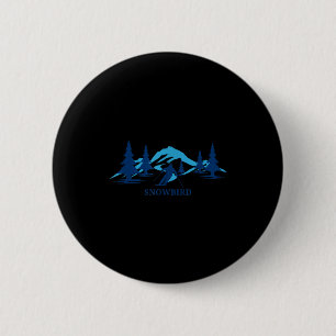 Snowbird utah ski resort skiing skier 6 cm round badge