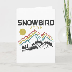 Snowbird Utah Ski Winter Sports Skiing Skier _1 Card