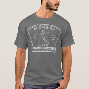 Snowbird Utah Snow Skiing T-Shirt