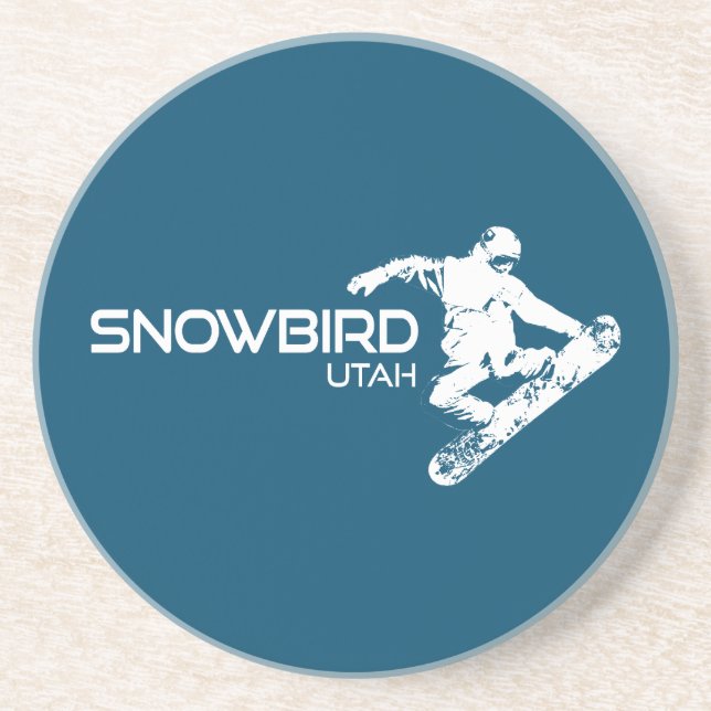 Snowbird Utah Snowboarder Coaster (Front)