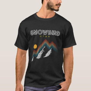 Snowbird Utah USA Ski 1980s Retro T-Shirt