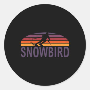 Snowbird Utah Usa Ski Resort Snowboarding 1 Classic Round Sticker