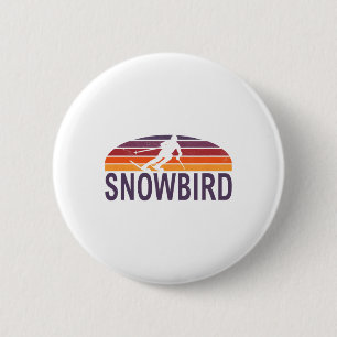 Snowbird Utah Usa Ski Resort Snowboarding  6 Cm Round Badge