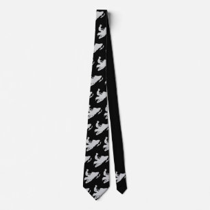snowbmobiler in grey tie