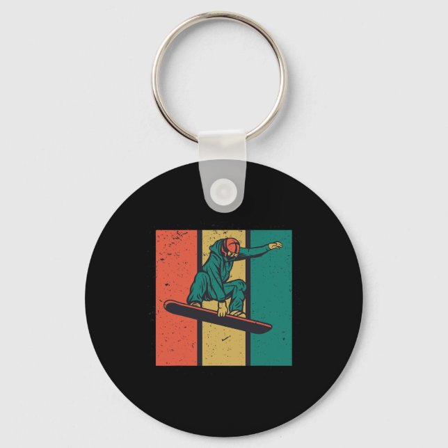 Snowboard Apparel Snowboarding For Winter Sports L Key Ring (Front)