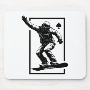 Snowboard Art Snowboarding Art Graphic Streetwear  Mouse Pad