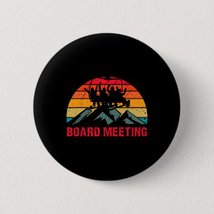 Snowboard Board Meeting Ski Lift Skier Winter Spor 6 Cm Round Badge