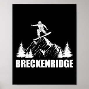 Snowboard Breckenridge Colorado Snowboarding Poster