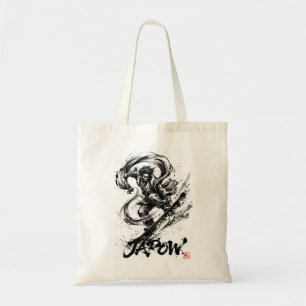 Snowboard Brush Art - Snowboarder Fujin God Tote Bag