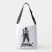 Snowboard Brush Art - Standing Samurai Musashi