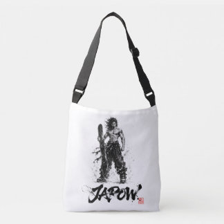 Snowboard Brush Art - Standing Samurai Musashi Crossbody Bag