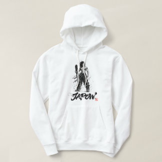 Snowboard Brush Art - Standing Samurai Musashi Hoodie