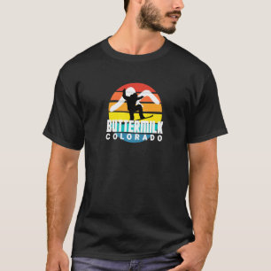 Snowboard Buttermilk Cool Retro Sun Horizon Butter T-Shirt