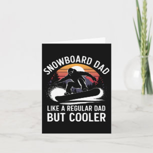 Snowboard Dad Cool Father Snowboarder Card
