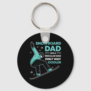 Snowboard Dad Funny Cute Winter Snowboarding Gift  Key Ring